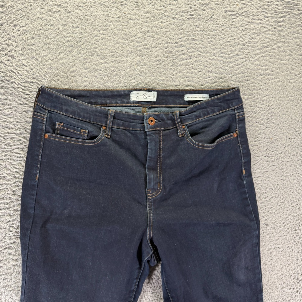 Jessica Simpson Adored Jeans Womens 32x29 Blue Cotton Skinny Workwear Stretch - Picture 2 of 10